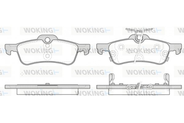 Woking Σετ τακάκια, Δισκόφρενα - P9623.12