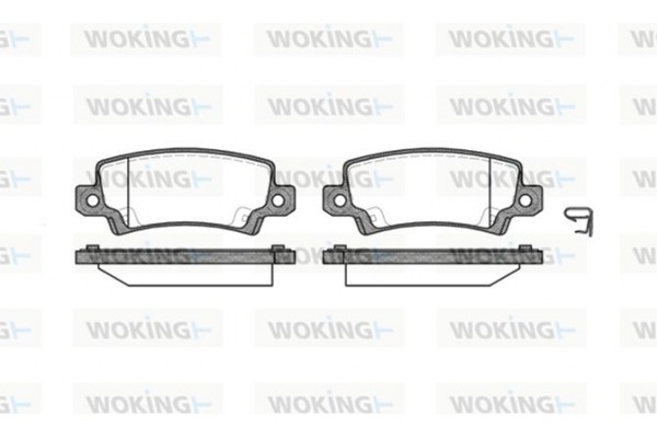 Woking Σετ τακάκια, Δισκόφρενα - P9743.02