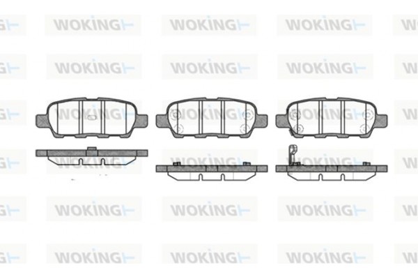 Woking Σετ τακάκια, Δισκόφρενα - P9763.01