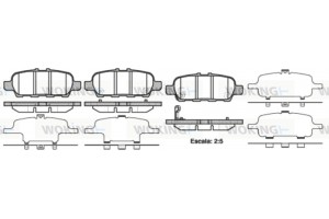 Woking Σετ τακάκια, Δισκόφρενα - P9763.41