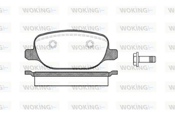 Woking Σετ τακάκια, Δισκόφρενα - P9783.00