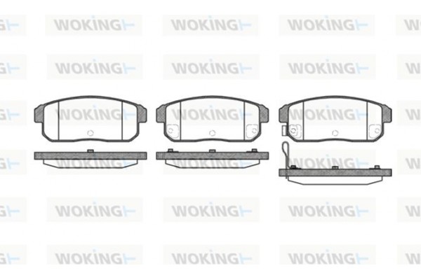 Woking Σετ τακάκια, Δισκόφρενα - P9833.11