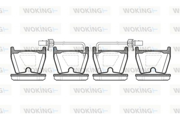 Woking Σετ τακάκια, Δισκόφρενα - P9963.02