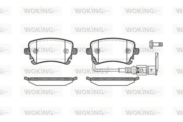 Woking Σετ τακάκια, Δισκόφρενα - P9973.11