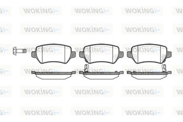 Woking Σετ τακάκια, Δισκόφρενα - P8573.02