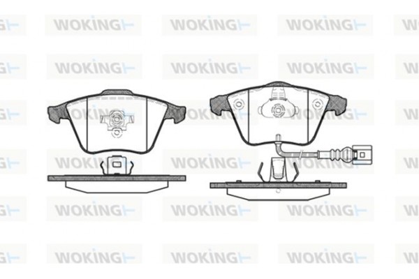 Woking Σετ τακάκια, Δισκόφρενα - P8643.32