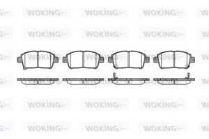 Woking Σετ τακάκια, Δισκόφρενα - P8713.02