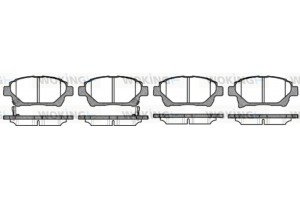 Woking Σετ τακάκια, Δισκόφρενα - P8713.12