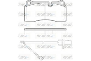 Woking Σετ τακάκια, Δισκόφρενα - P8833.21