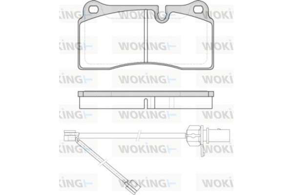 Woking Σετ τακάκια, Δισκόφρενα - P8833.21