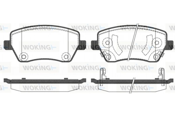 Woking Σετ τακάκια, Δισκόφρενα - P8873.02