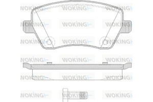 Woking Σετ τακάκια, Δισκόφρενα - P8873.22