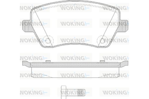 Woking Σετ τακάκια, Δισκόφρενα - P8873.22