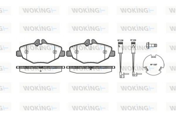 Woking Σετ τακάκια, Δισκόφρενα - P8903.02