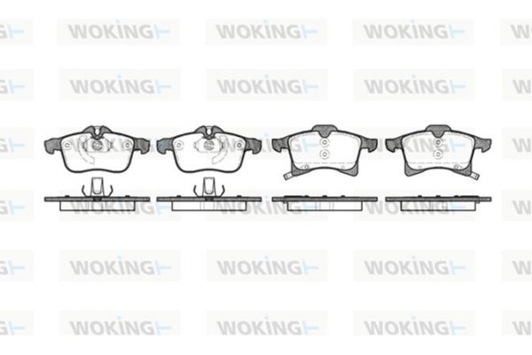 Woking Σετ τακάκια, Δισκόφρενα - P11363.02