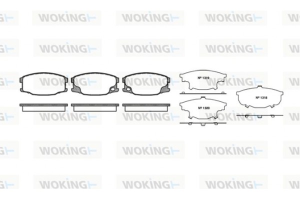 Woking Σετ τακάκια, Δισκόφρενα - P11373.00