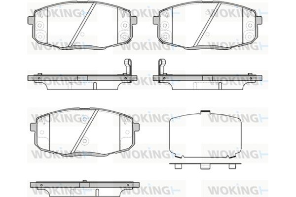 Woking Σετ τακάκια, Δισκόφρενα - P11383.12