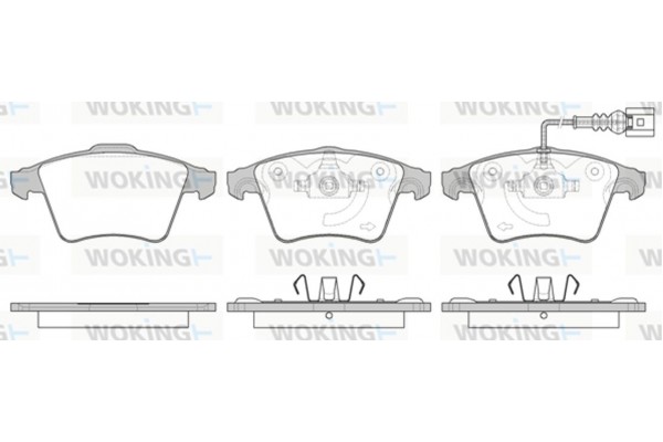 Woking Σετ τακάκια, Δισκόφρενα - P11453.11