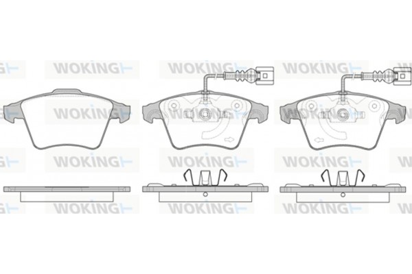 Woking Σετ τακάκια, Δισκόφρενα - P11453.22