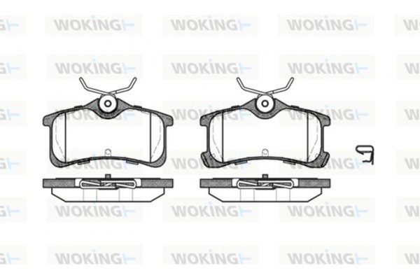 Woking Σετ τακάκια, Δισκόφρενα - P11503.02