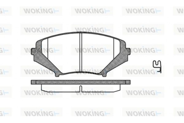 Woking Σετ τακάκια, Δισκόφρενα - P11803.01