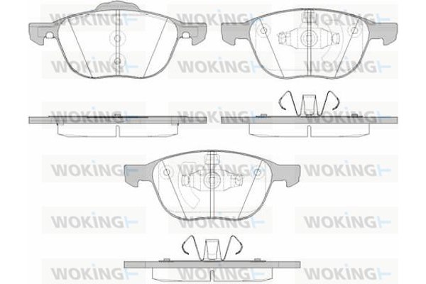 Woking Σετ τακάκια, Δισκόφρενα - P11823.15