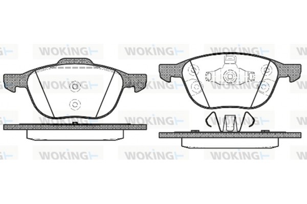 Woking Σετ τακάκια, Δισκόφρενα - P11823.30