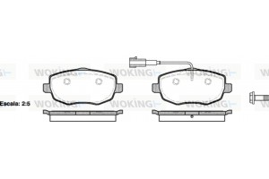 Woking Σετ τακάκια, Δισκόφρενα - P11993.01