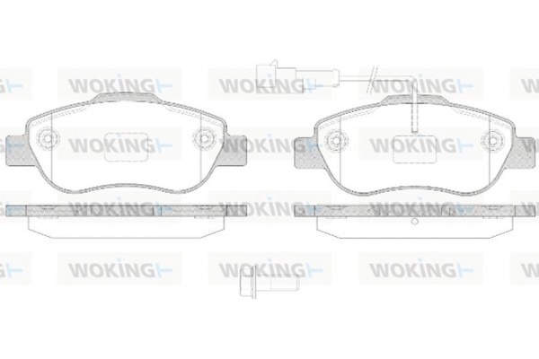 Woking Σετ τακάκια, Δισκόφρενα - P10003.21