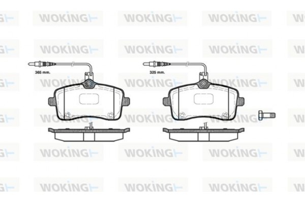 Woking Σετ τακάκια, Δισκόφρενα - P10023.04