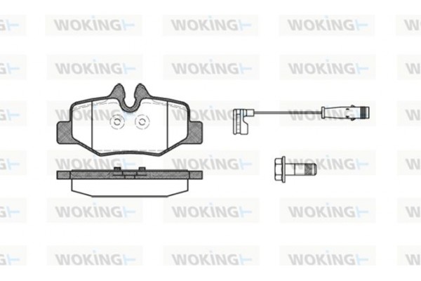 Woking Σετ τακάκια, Δισκόφρενα - P10103.02