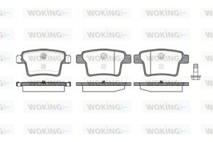 Woking Σετ τακάκια, Δισκόφρενα - P10493.10