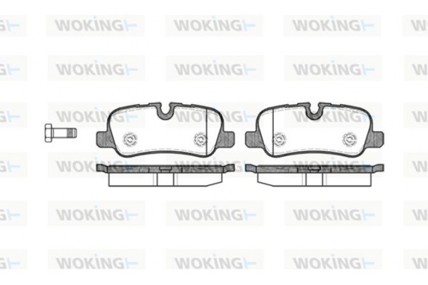 Woking Σετ τακάκια, Δισκόφρενα - P10593.00