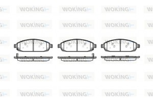Woking Σετ τακάκια, Δισκόφρενα - P10733.02