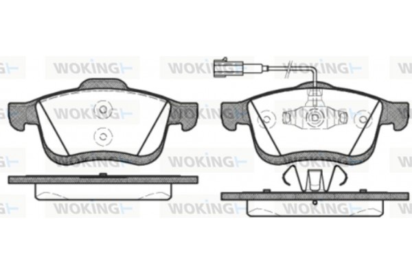 Woking Σετ τακάκια, Δισκόφρενα - P10833.22