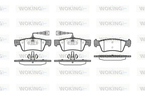 Woking Σετ τακάκια, Δισκόφρενα - P10873.02