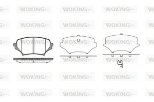 Woking Σετ τακάκια, Δισκόφρενα - P10893.01