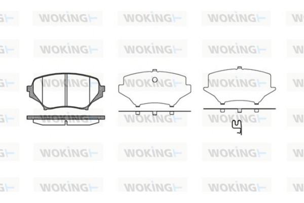 Woking Σετ τακάκια, Δισκόφρενα - P10893.01