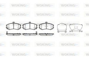 Woking Σετ τακάκια, Δισκόφρενα - P10943.02