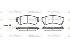 Woking Σετ τακάκια, Δισκόφρενα - P10963.02