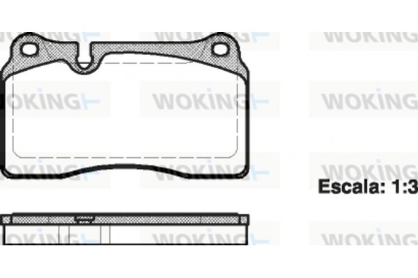 Woking Σετ τακάκια, Δισκόφρενα - P13003.00