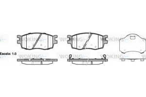 Woking Σετ τακάκια, Δισκόφρενα - P13083.02