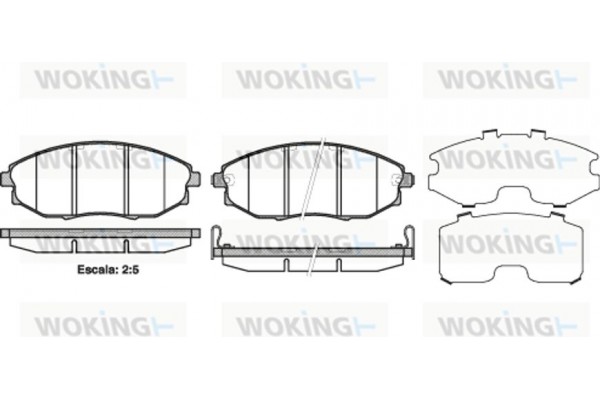 Woking Σετ τακάκια, Δισκόφρενα - P13233.02