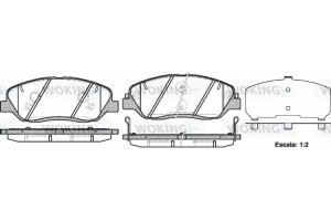 Woking Σετ τακάκια, Δισκόφρενα - P13263.02
