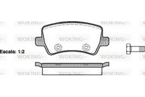 Woking Σετ τακάκια, Δισκόφρενα - P13363.00