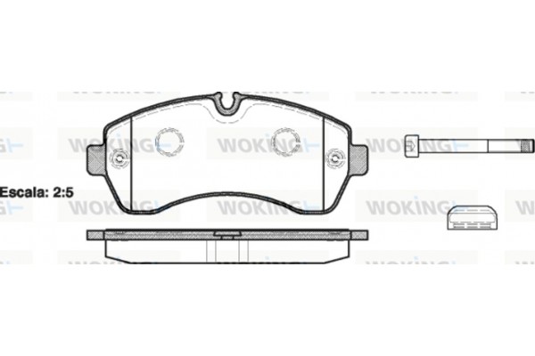 Woking Σετ τακάκια, Δισκόφρενα - P13433.00