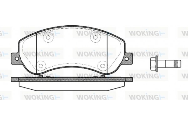 Woking Σετ τακάκια, Δισκόφρενα - P13503.00