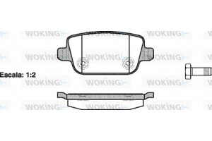 Woking Σετ τακάκια, Δισκόφρενα - P13563.00