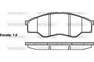 Woking Σετ τακάκια, Δισκόφρενα - P13663.00