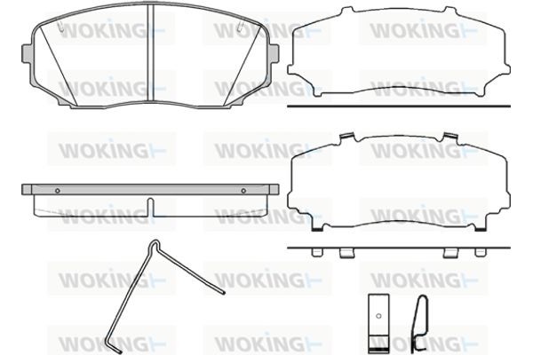 Woking Σετ τακάκια, Δισκόφρενα - P13673.02